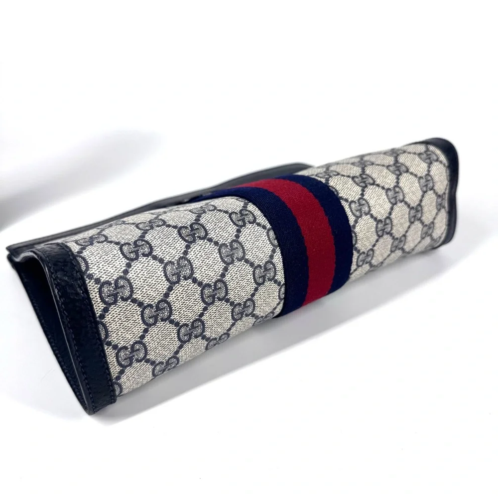 Navy Blue Gucci Ophidia Clutch - Picture 9 of 17
